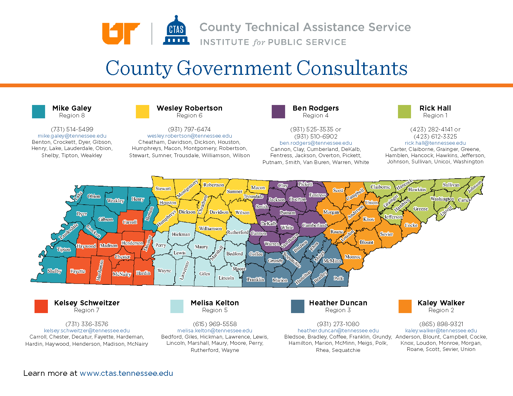 CTAS field staff area map