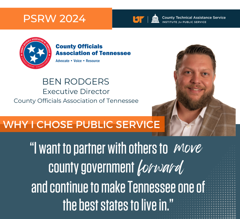 Graphic with portrait of Ben Rodgers